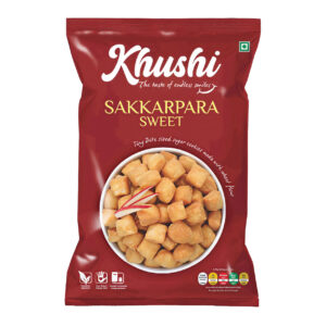 KHUSHI Sakkarpara Sweet 180gms (20ctn)
