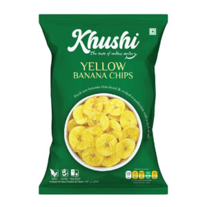 KHUSHI Yellow Banana Chips 180gms (20ctn)